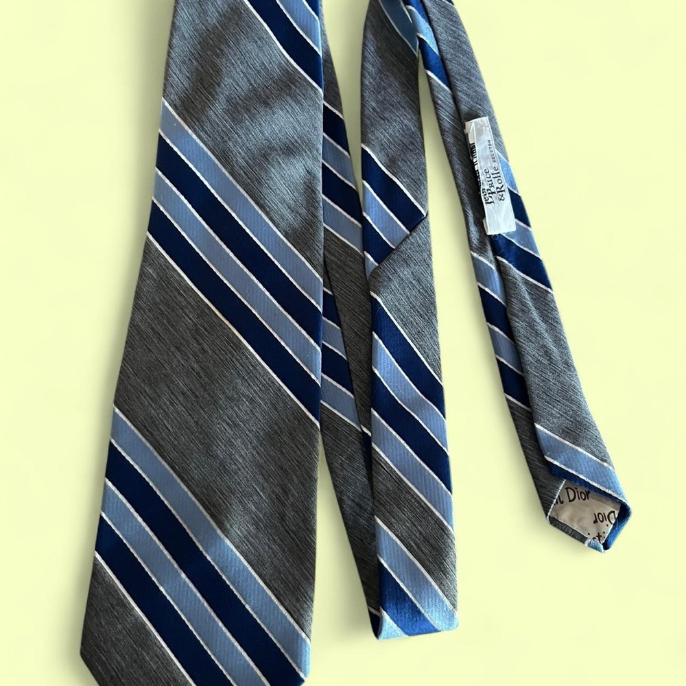 Christian Dior Vintage Striped Tie